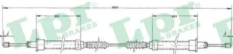 Трос, стояночная тормозная система LPR C0523B