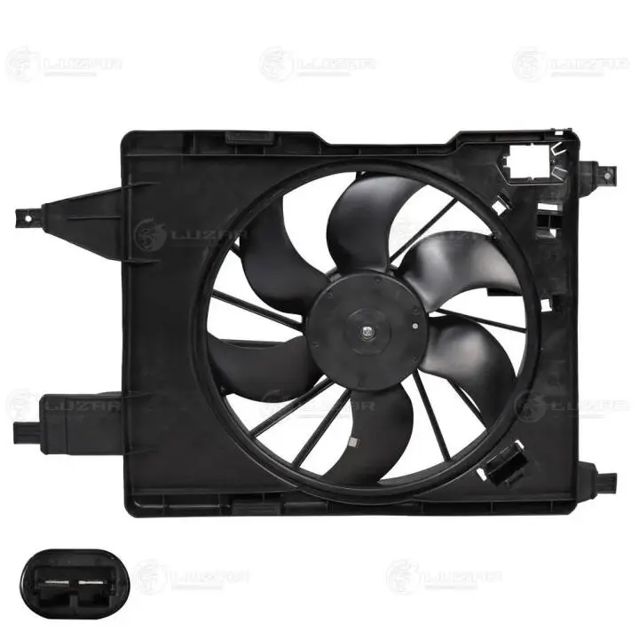 Фото 1 - Вентилятор основного радіатора в зборі D380 6 лопатей 2 піна RENAULT MEGANE II 03-09,MEGANE II (BM0/1_, CM0/1_) 02-08,MEGANE II седан (LM0/1 LUZAR LFK 0909 Вентилятор основного радіатора в зборі D380 6 лопатей 2 піна RENAULT MEGANE II 03-09,MEGANE II (BM0/1_, CM0/1_) 02-08,MEGANE II седан (LM0/1 LUZAR LFK 0909 (фото 1)