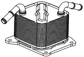 Радиатор масл. для а/м nissan juke (10-)/лада vesta (15-) 1.6i cvt (jf015e) LUZAR LOc 0101