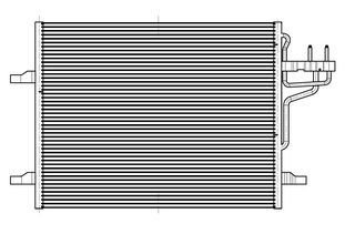 Радіатор кондиціонера для а/м ford kuga (08-) 2.0d/2.5t LUZAR LRAC 1067