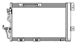 Радиатор кондиционера с ресивером а/м opel astra h (04-)/zafira b (05-) 1.6i/1.8i м/а LUZAR LRAC 21165