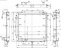 Радіатор охолодження 33022 next (каммінс 3,8/ifs) (алюм) LUZAR LRc 0343 (фото 3)