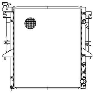 Радиатор охлаждения для а/м mitsubishi l200 (15-)/pajero sport (15-) 2.4d at LUZAR LRc 11150 (фото 1)