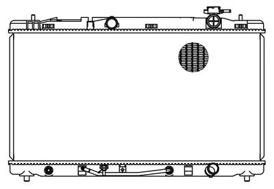 Радиатор охлаждения Toyota camry (xv40) (07-) 3.5i at LUZAR LRc 19119 (фото 1)