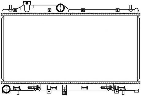 Радіатор охолодження для а/м subaru outback (09-)/legacy (09-) 2.0i/2.5i at LUZAR LRc 22113