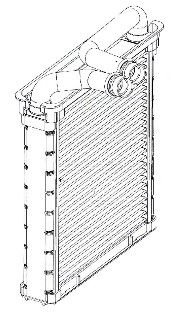 Радиатор отопителя vw tiguan (08-) (denso type) LUZAR LRh 18N6 (фото 1)