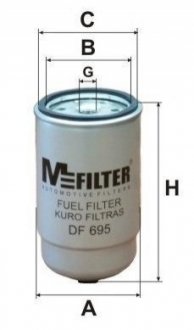 Паливний фільтр M-FILTER DF695 (фото 1)