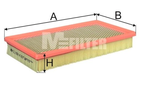 Фильтр воздушный ford mondeo 1992-2000 mfilter M-FILTER K707