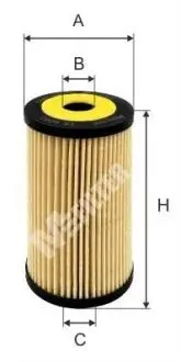 Фильтр масла trafic/vivaro 2.0dci/master/movano 2.3dci 10- M-FILTER TE 4063