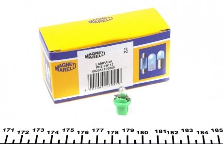 Автолампа magneti marelli b2,4w b8,5d 2 w прозрачна MAGNETI MARELLI 002051100000