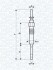 Bmw свічка розжарення e46,e90,e60,e65,e83 MAGNETI MARELLI 062900039304 (фото 1)