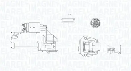 Стартер ford 2.4di 2.3kw MAGNETI MARELLI 063721245010