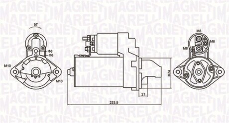 Стартер MAGNETI MARELLI 063721406010