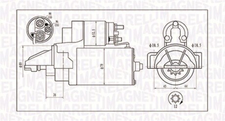 Стартер MAGNETI MARELLI 063721421010