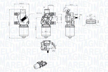 Двигатель стеклоочистителя MAGNETI MARELLI 064043803010