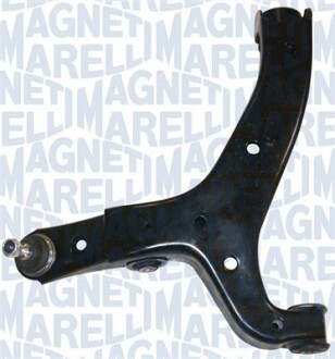 Vw важіль передній нижній лев.amarok 10- MAGNETI MARELLI 301181310450