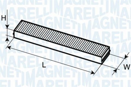 Фильтр салона ford galaxy 1996- [] MAGNETI MARELLI 350203061130 (фото 1)