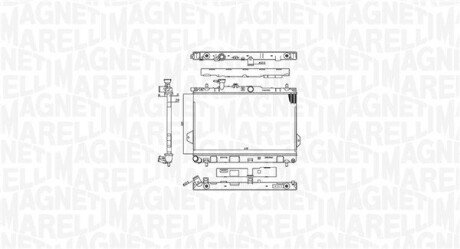 Радіатор, охолодження двигуна MAGNETI MARELLI 350213110400