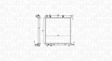 Радиатор citroen c3 peugeot 207 [] MAGNETI MARELLI 350213819000