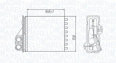 Радиатор печки MAGNETI MARELLI 350218479000