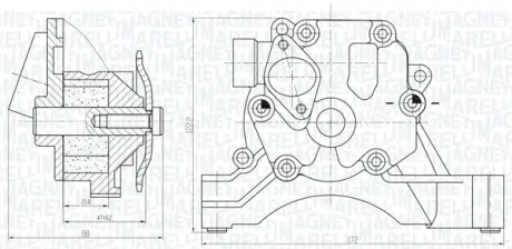 Масляный насос MAGNETI MARELLI 351516000033