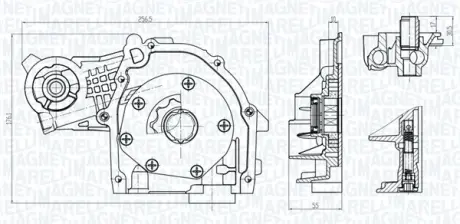 Масляный насос abarth 500/595/695, 500c/595c/695c, grande punto, punto, punto evo, alfa romeo giulietta, giulietta/hatchback, mito, fiat 500, 50l 1.2-1.4lpg 09.99- MAGNETI MARELLI 351516000063