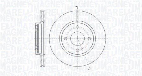 Гальмівний диск MAGNETI MARELLI 361302040108