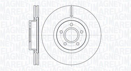 Гальмівний диск MAGNETI MARELLI 361302040134