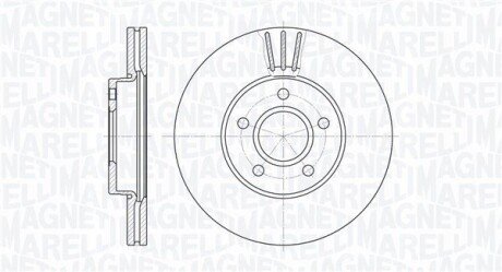 Гальмівний диск MAGNETI MARELLI 361302040136