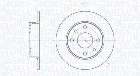 Тормозной диск MAGNETI MARELLI 361302040169