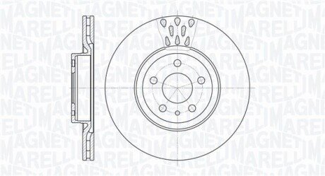 Гальмівний диск MAGNETI MARELLI 361302040258