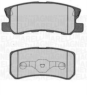 Комплект гальмівних колодок, дискове гальмо MAGNETI MARELLI 363916060340