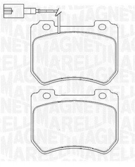 Комплект тормозных колодок, дисковый тормоз MAGNETI MARELLI 363916060423