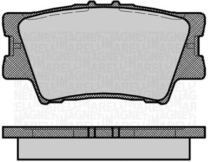 Комплект гальмівних колодок, дискове гальмо MAGNETI MARELLI 363916060633