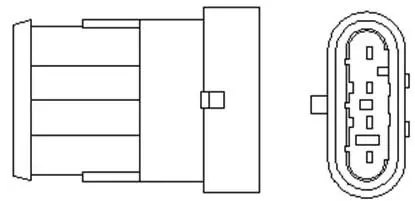 Ламбда-зонд fiat/lancia 4 przewody, 450mm, 9 ohm, 6w-7w, planarna MAGNETI MARELLI 466016355049