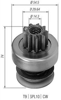 Бендикс opel record 1,8-2,0 86-/2,0-2,3d MAGNETI MARELLI 940113020086