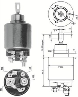 Реле стартера (електромагніт) audi 71-90 vw 73-88 db w114/116/123 fiat [] MAGNETI MARELLI 940113050124