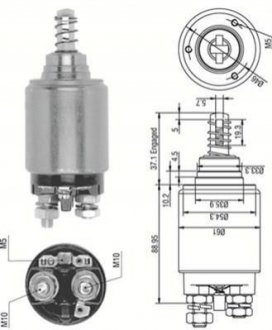 Реле стартера, що втягує, opel khd case steyr [] MAGNETI MARELLI 940113050252 (фото 1)