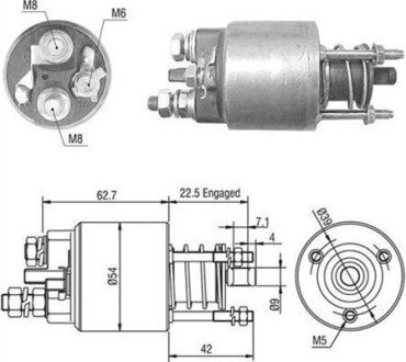 Тягове реле, стартер MAGNETI MARELLI 940113050470