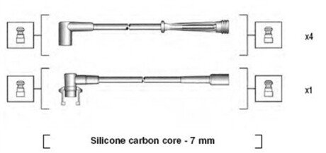 Комплект проводов зажигания MAGNETI MARELLI 941145130710