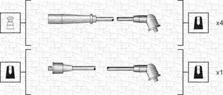 Комплект проводів запалювання MAGNETI MARELLI 941318111185