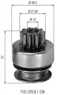 Бендикс jeep mitsubishi [940113020178] MAGNETI MARELLI AMB0178