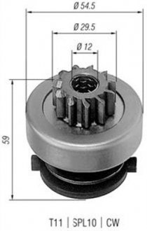 Бендикс (z=11) citroen 1,8-2,1d peugeot jumper 1,9d MAGNETI MARELLI AMB0257 (фото 1)