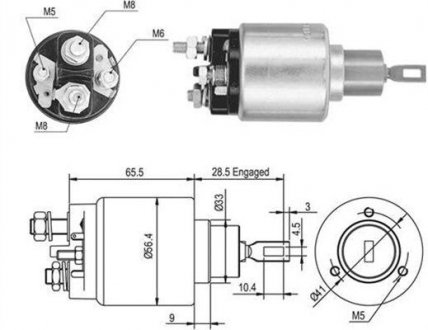 Реле, що втягує, bmw e34 [940113050048] MAGNETI MARELLI AME0048