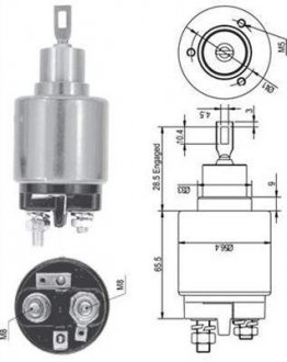 Реле, що втягує fiat, alfa romeo, volvo [940113050127] MAGNETI MARELLI AME0127