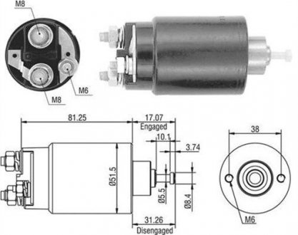 Соленоїд ford,mazda - ford/ visteon [940113050404] MAGNETI MARELLI AME0404 (фото 1)