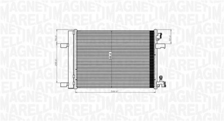 Конденсер кондиционера MAGNETI MARELLI BC769