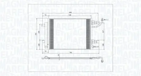Конденсер кондиціонера MAGNETI MARELLI BC792