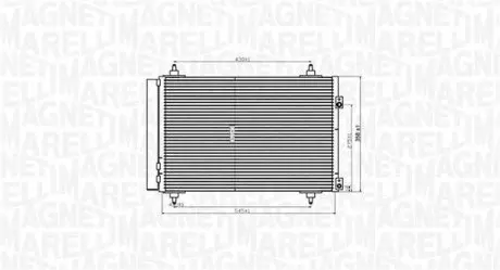 Конденсер кондиционера MAGNETI MARELLI BC820