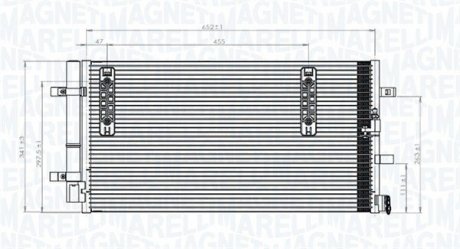 Конденсер кондиционера MAGNETI MARELLI BC827